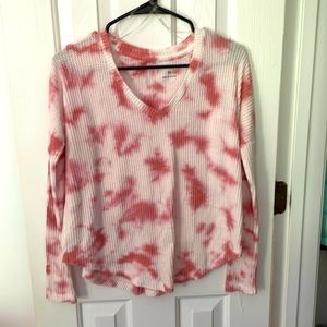Aeropostale Pink Tie-Dye Top